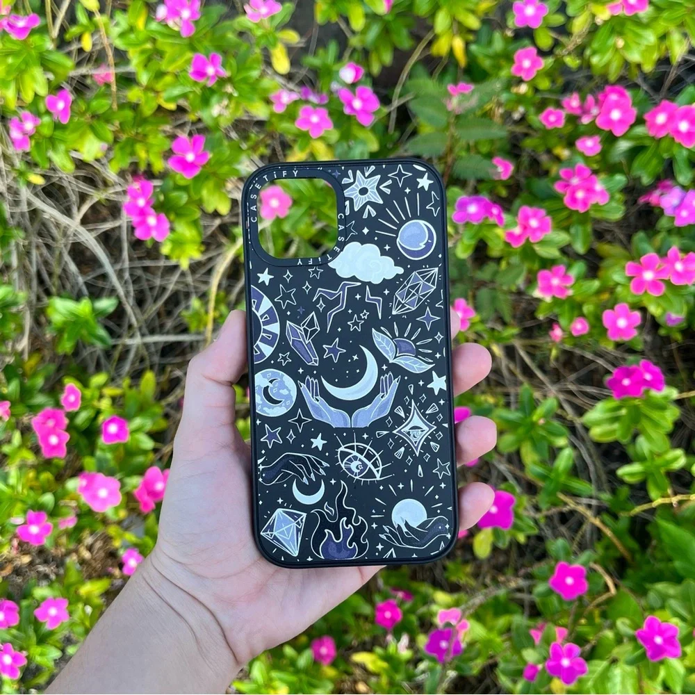 Casetify Black & White Celestial iPhone 13 Case